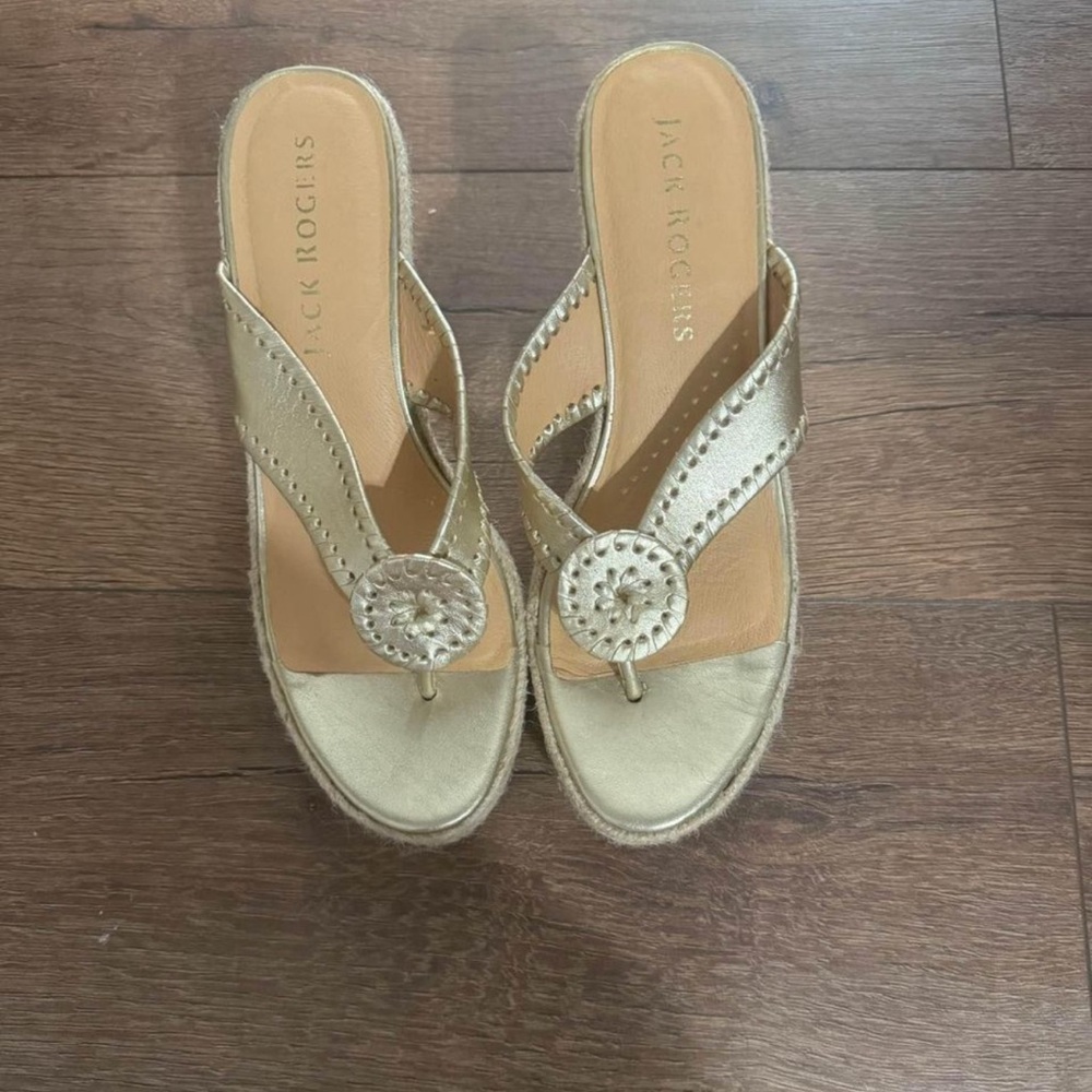 Jack Rogers wedge sandals size 9